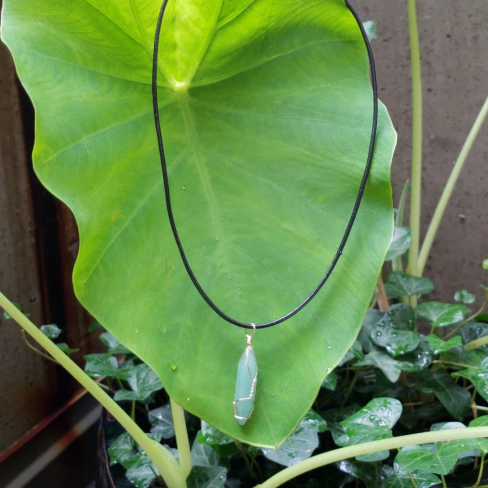 Natural Green Aventurine necklace 🐢 - Picture 1 of 5